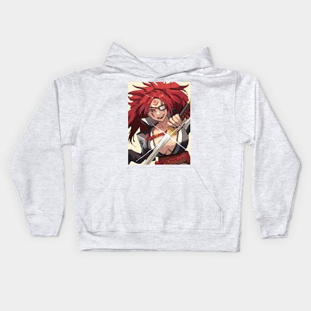 Baiken Guilty Gear Kids Hoodie by abdul rahim